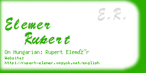 elemer rupert business card